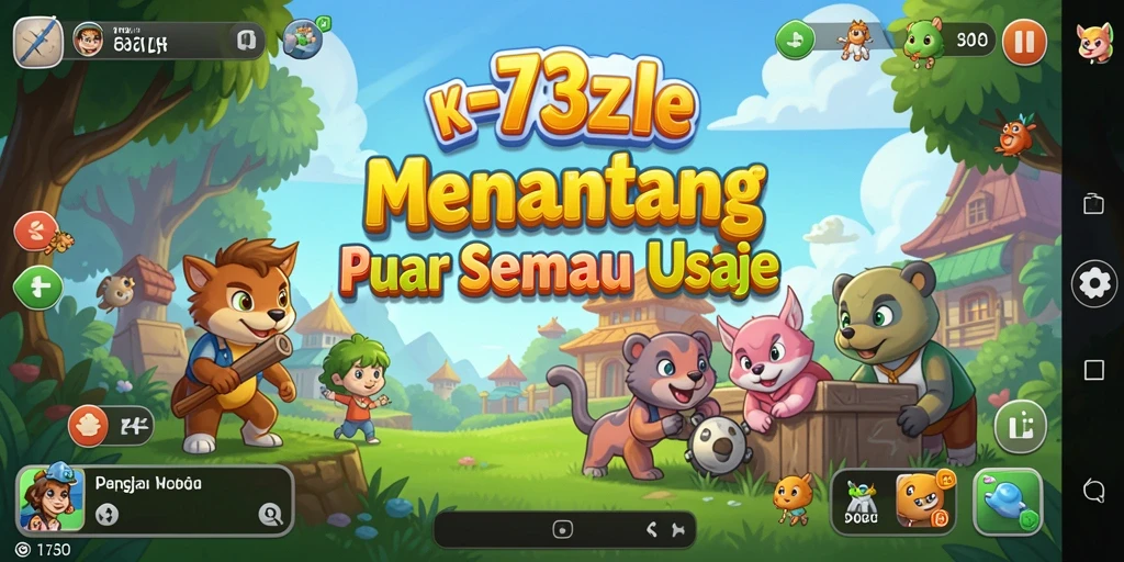 Tampilan gameplay 73K yang seru dan menantang.