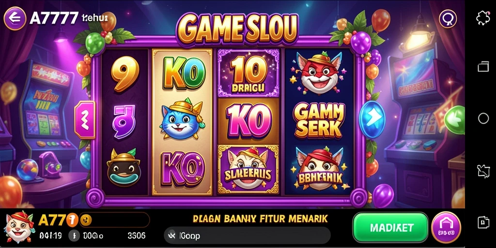 Gameplay menegangkan A7777 dengan fitur slot menarik.