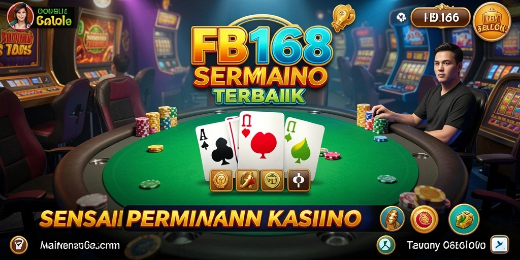 Tampilan menarik dari gameplay Kasino di FB168 yang mendebarkan.