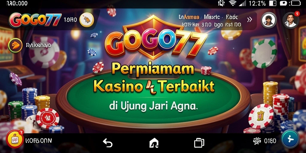 Screenshot GOGO77 menampilkan gameplay kasino yang mendebarkan dan berwarna.