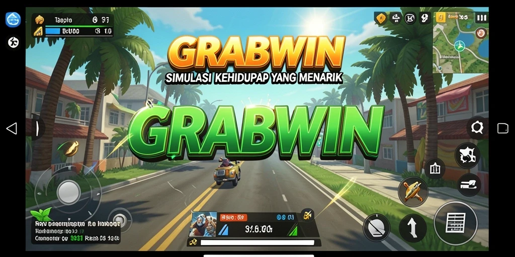 Tangkapan layar dari gameplay GRABWIN yang menarik dan interaktif.