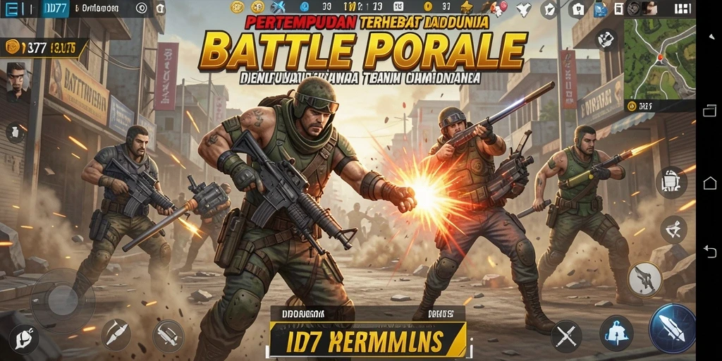 Gameplay seru dalam mode Battle Royale di IDR77.