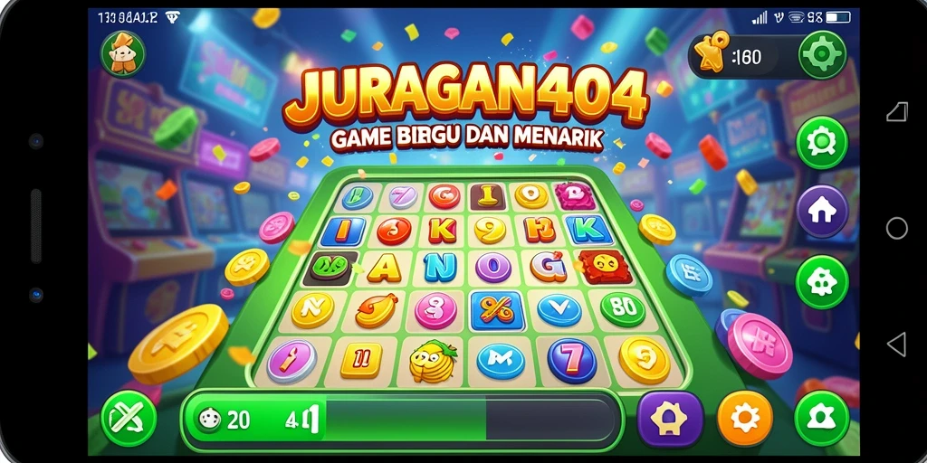Screenshot gameplay JURAGAN404 menampilkan momen seru bermain Bingo.