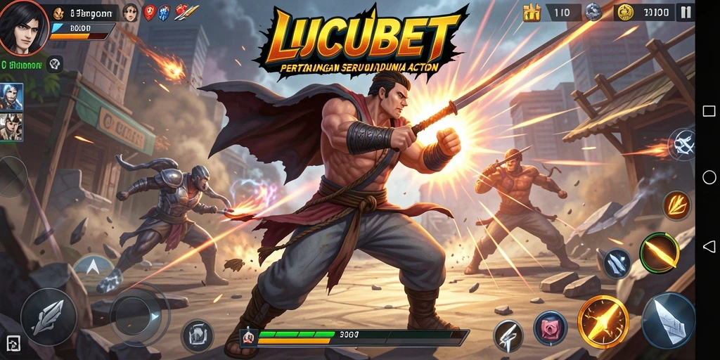 Tangkapan layar menunjukkan aksi mendebarkan dari gameplay LUCUBET.