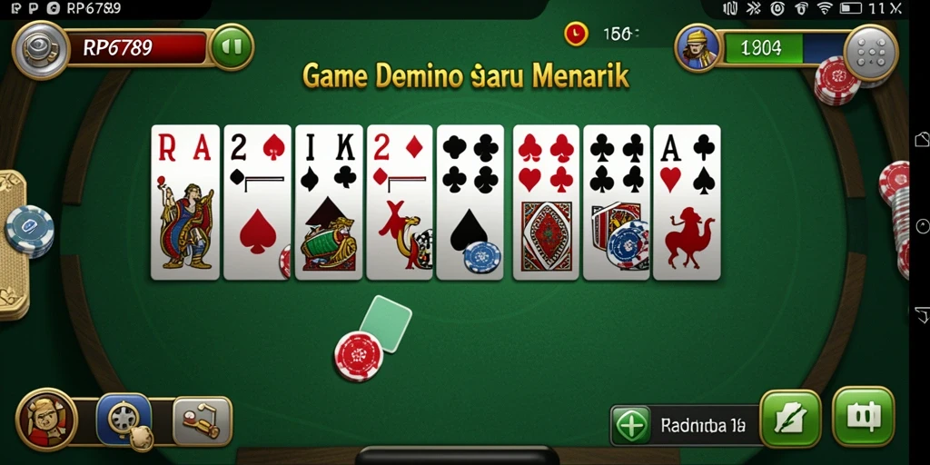 Tampilan screenshot RP6789 menunjukkan gameplay domino yang seru dan interaktif.