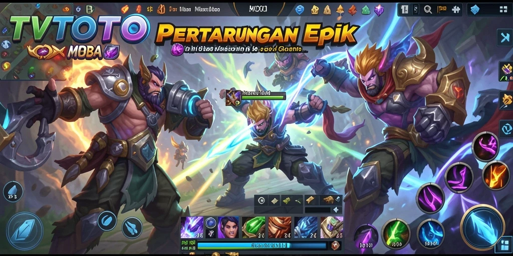 Tampilan gameplay seru dan mendebarkan di TVTOTO.