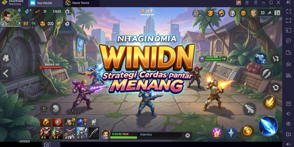 Gambaran gameplay WINIDN dengan taktik yang kompleks dan mendebarkan.